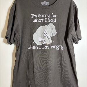 Grey Hippo T-Shirt‎ Size XL